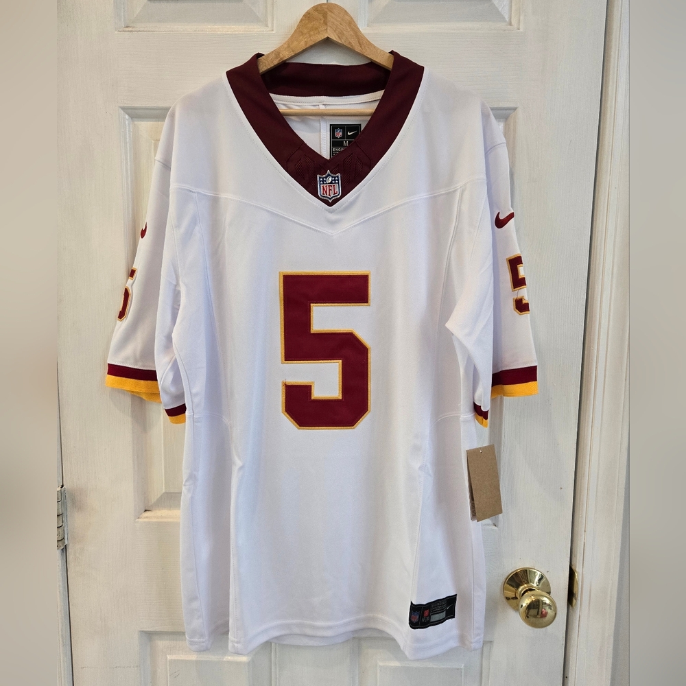 New Jayden Daniels #5 Throwback White Jersey Men - Picture 2 of 4